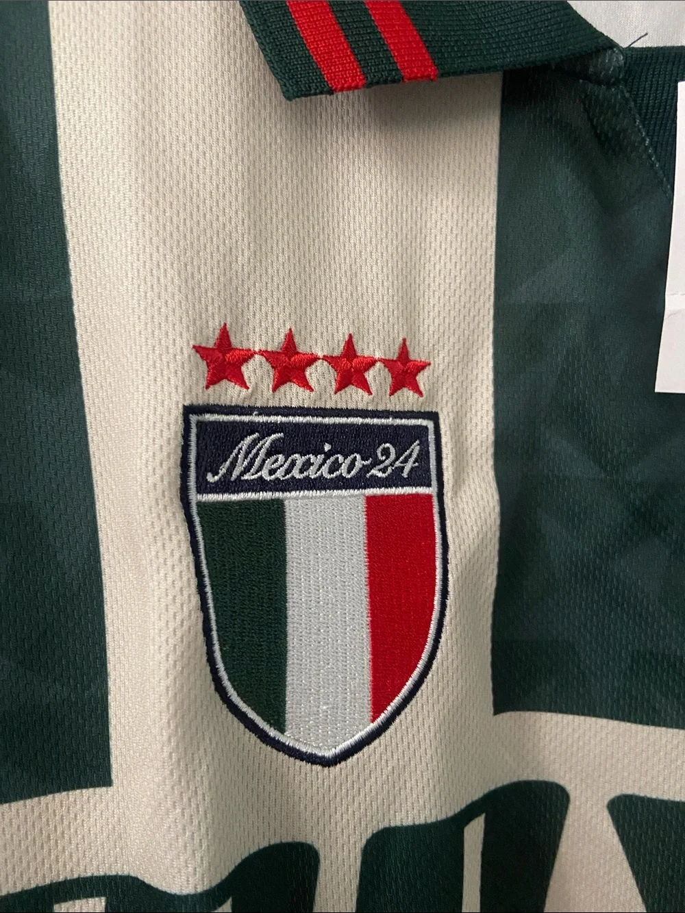 Cotton On Mexico 2002 Green & Cream Soccer Jersey XL - Picture 8 of 10